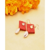 Red diamond chyme earring