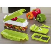 Multifunctional 12 in 1 nicer dicer chopper and drain basket