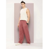 Dillinger Light Pink Fleece Mens Trackpants ( Pack of 1 ) - None