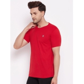 Lycos - Cotton Blend Regular Fit Red Men's T-Shirt ( Pack of 2 ) - None