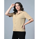 clafoutis Beige Lycra Regular Fit Womens T-Shirt ( Pack of 1 ) - None