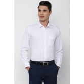 Men White Regular Fit Formal Full Sleeves Formal Shirt