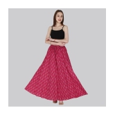 Sttoffa Magenta Cotton Womens Flared Skirt ( Pack of 1 ) - None