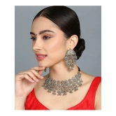 Samridhi DC Silver Alloy Necklace Set ( Pack of 1 ) - Silver