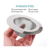 Kitchen Sink Strainer Heavy-Duty Stainless-Steel Drain Basin Basket Filter Stopper Drainer Jali Diameter 11cm