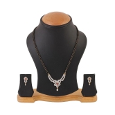 Youbella Silver Alloy Mangalsutra Set With Chain