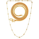 AanyaCentric Combo of 2 Gold Plated 28inches Long Fashion Chain - None