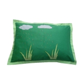 Hugs'n'Rugs - Regular Green Cotton Pillow Covers 60*40 ( Pack of 2 ) - Green