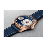 DoubleRun Blue Leather Chronograph Mens Watch