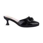 Shoetopia Black Women''s Mules Heels - None