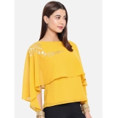 ALL WAYS YOU - Yellow Polyester Womens Cape Top ( Pack of 1 ) - M