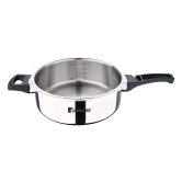 Bergner Argent Elements Tri-ply Stainless Steel Unpressure Cooker Pan With Outer Lid (3.5 Ltrs., Silver)  by Mahavir Home Store