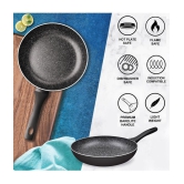 Milton Pro Cook Aluminium Granito Induction Fry Pan, 28 cm, Black