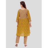 Aarika Yellow Cotton Girls Kurti ( Pack of 1 ) - None