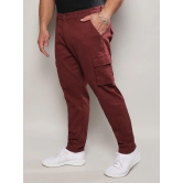 Maroon Cargo Trousers Maroon 42