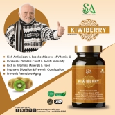 KIWIBERRY(Good For Body Detoxifier, Immunity Booster, Joint Pain Relief Restful Sleep, 60 Veg Capsules)