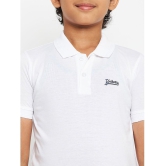 UNIBERRY - White Cotton Blend Boys Polo T-Shirt ( Pack of 1 ) - None