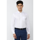 Men White Regular Fit Formal Full Sleeves Formal Shirt