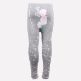 Barbie Printed Knitted Tights For Baby Girls - Light Grey Light Grey 0-1 Years