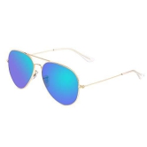 Bio-th Polarized Aviator Sunglasses Unisex UV Protection with Metal Mirror Frame Technology