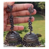 Samridhi DC Black Jhumki Earrings ( Pack of 1 ) - Black