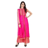 Fasense Net Kurti With Palazzo - Stitched Suit - XL