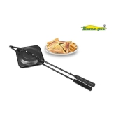 HomePro - Non-Stick Regular Gas Toaster, Sandwitch Maker, Gas Stove Toaster with spatter, Black