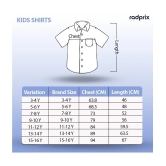 Radprix Single 100% Cotton Full Sleeves Shirt ( Blue ) - None