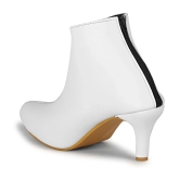 Ishransh White Womens Ankle Length Boots - None