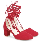 Ishransh - Red Women's Gladiators Heels - None