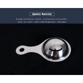 Nidy® 2 PCS Stainless Steel Egg Separator, Yolk White Divider Strainer Filter Dishwasher Safe Kitchen Bake Tool.