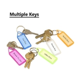 Prachi Multicolour Plastic Keychain - Pack of 50