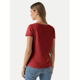 Radprix Red Cotton Regular Fit Womens T-Shirt ( Pack of 1 ) - None