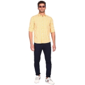 Ruggers - 100 Percent Cotton Regular Fit Yellow Men's Casual Shirt ( Pack of 1 ) - None