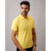 SKYRISE - Yellow Cotton Blend Slim Fit Men's Polo T Shirt ( Pack of 1 ) - None