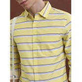 Ketch 100% Cotton Regular Fit Striped Full Sleeves Mens Casual Shirt - Yellow ( Pack of 1 ) - None