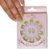 FRENCH TIPS (NAIL KIT INCLUDED)-Parrot Green