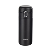 Borosil Stainless Steel Hydra Traveller 300 ML Vacuum Insulated Mug | Black | 1 Pc