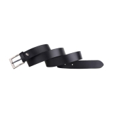 Clock21 - Black 100% Leather Men's Formal Belt ( Pack of 1 ) - 38, Black