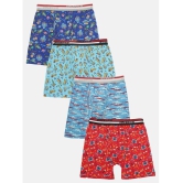 Lux Cozi - Multicolor Cotton Boys Trunks ( Pack of 4 ) - None