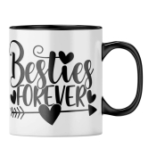 Besties Forever Coffee Mug-Red