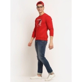 Rodamo  Men Red Printed Sweatshirt
