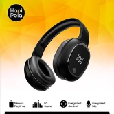 Hapipola Rogue Boom Headset Bluetooth Deep Bass & in-Built Mic On Ear Headphone (Black)