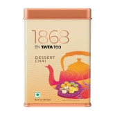 1868 by Tata Tea Dessert Chai | 50g | Black Tea with Spice | Sweet & Rich Flavours of Kesar Pista | Floating Aroma of Cardamom