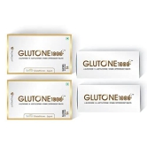 Glutone 1000 – Glutathione Effervescent Tablets| Made with Setria L-Glutathione (Japan)| For Radiant Glow| Evens Skin Tone| 15 Tablets (Pack of 4)