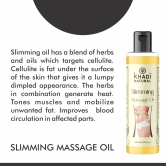 Khadi Natural Weight Loss Slimming Massage Oil - Natural Body Toning and Fat Reduction 210 ML