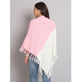 eWools.in Woollen Round Neck Women's Ponchos & Capes - Pink ( ) - None