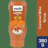 Veeba Caramel Bliss Syrup - No Synthetic Colours & Artificial Flavours, 380 G