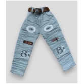 ICONIC ME- Kids Boy Printed Cotton Jeans - None