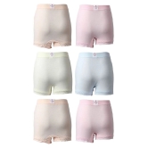 Bodycare Pack of 6 100% Cotton Girls Bloomers ( Multi ) - 10-12 Years